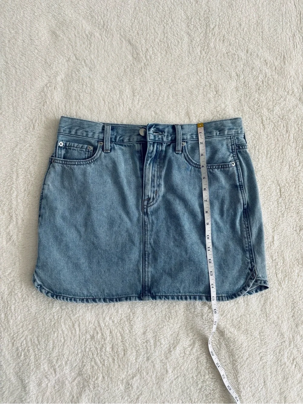 Pistola Denim Mini Skirt Women’s Size 28 Light Wash Jean Skirt Y2K Casual